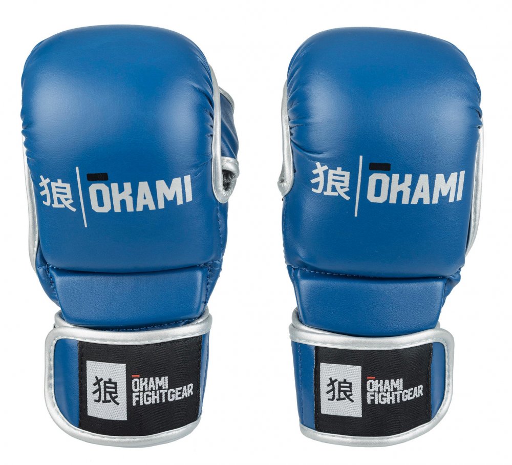 OKAMI fightgear MMA Gloves Combat Blue